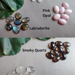 SMALL Macrame Crystal Necklace W/ Moonstone, Labradorite, Larimar, Quartz, Amethyst, Pink Opal. Gemstone Necklace, Dainty Jewelry, Gift Idea image 3