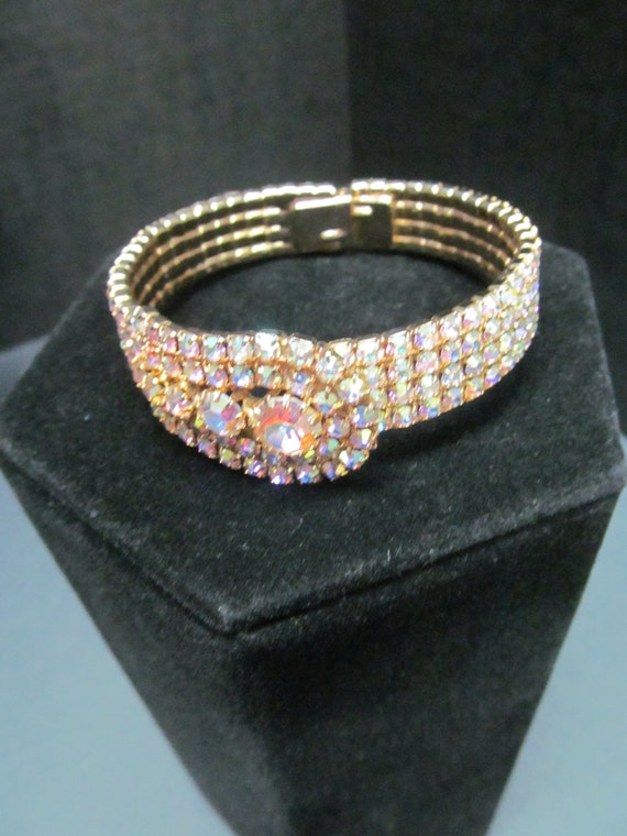 Reduced! Wonderful Vintage Aurora Borealis Cuff