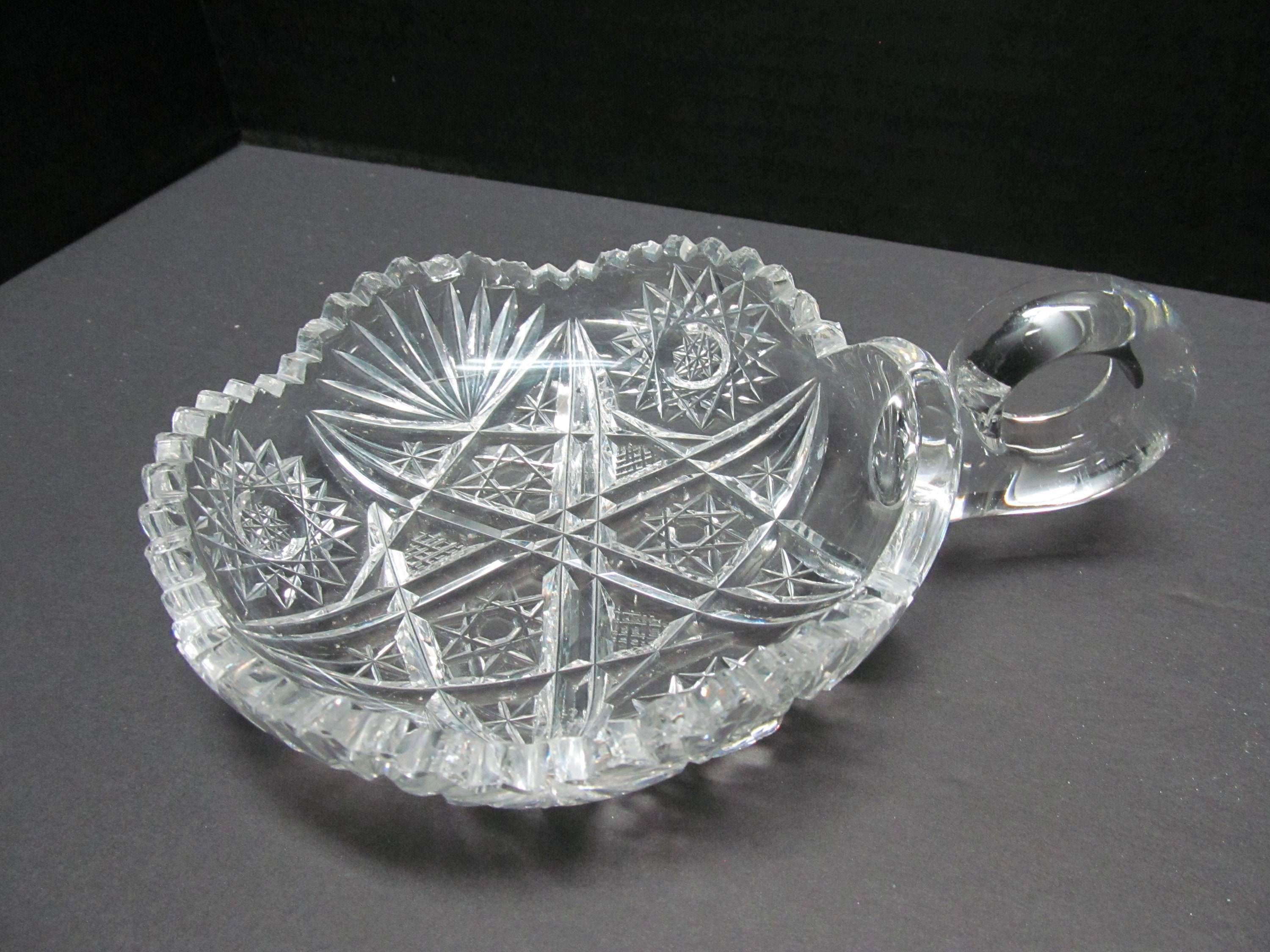 Antique Cut Glass Nappy A Southern Tradition Etsy