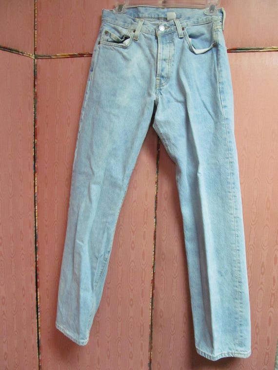 levi's button fly 501 blues