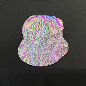 TV Static Marbled Psychedelic Bucket Hat