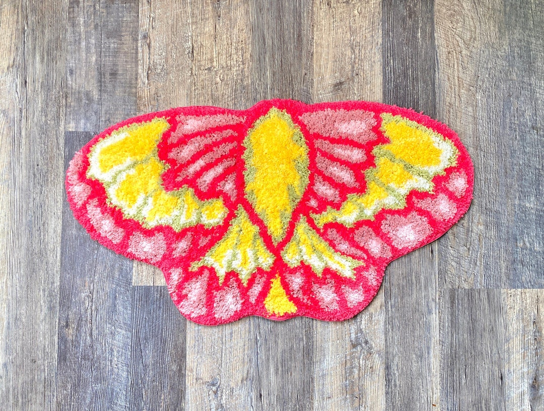 Rosy Maple Moth Rug Nonslip Bathmat 32.5” X 17.75” - Etsy