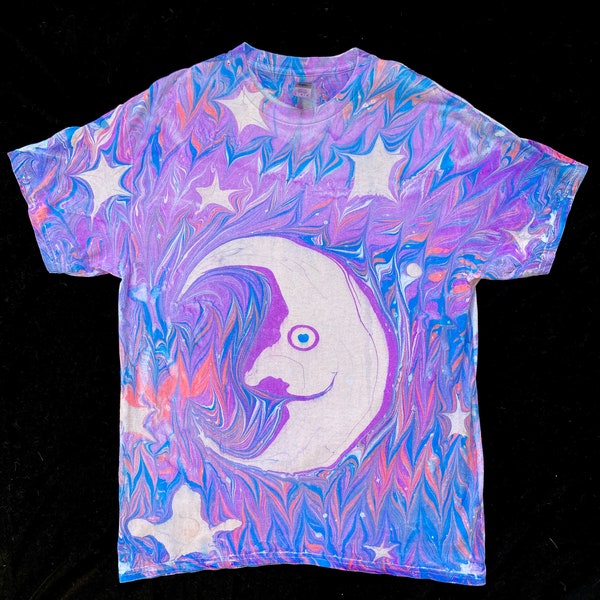 Moon Man Marbled Shirt Size Large