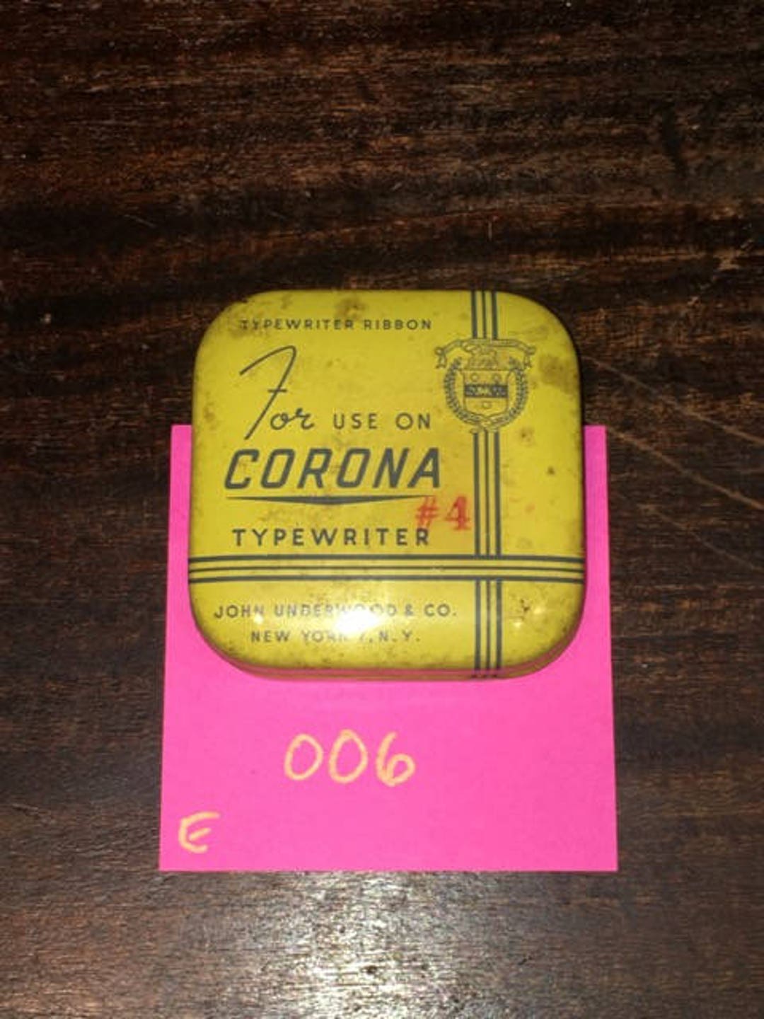 Vintage John Underwood Corona 4 Ribbon Tin Etsy