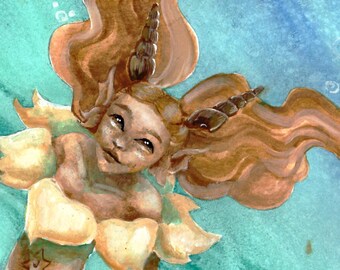 Arte de fan de Pokémon de Eevee, sirenas y Eeveelutions