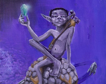 beryllium goblin elemental fantasy art