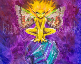 fluorine elemental fantasy art