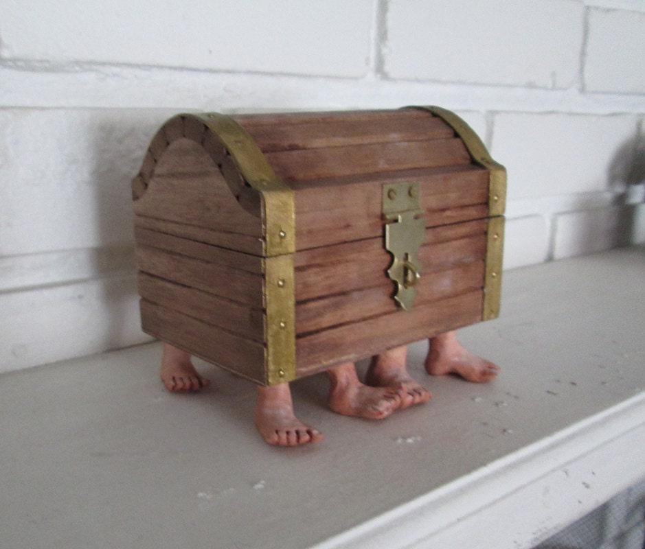 Jewelry Box With Feet Etsy