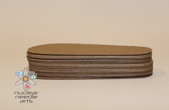 14.5 Inch Doll Pre-cut Shoe Sole SHAPE 2 Black//White 2mm Foam and Chipboard
