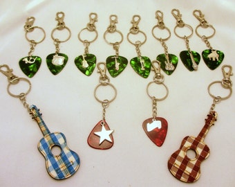 Music Gifts - Custom Music Keychain - Microphone - Drum - Piano - French Horn - Trimpet - Saxophone - Guitar