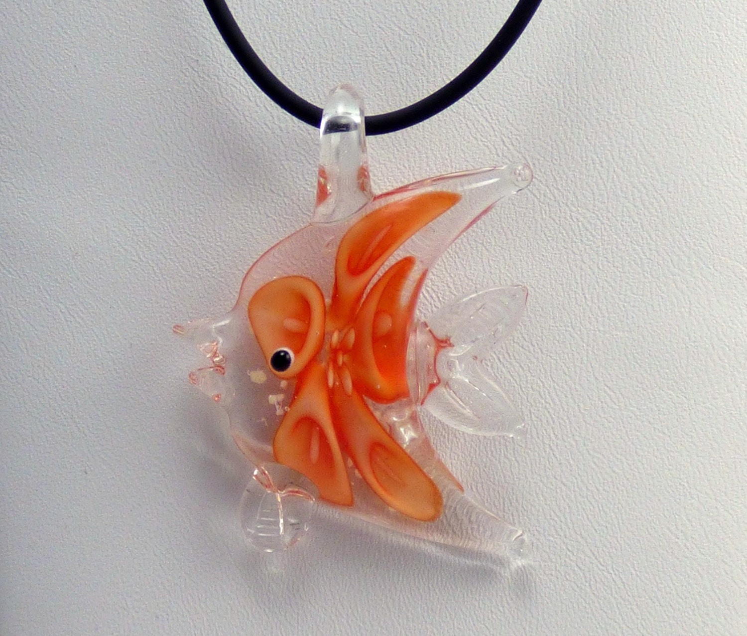 手作りガラスジュエリー 金魚ネックレス - Etsy 日本
