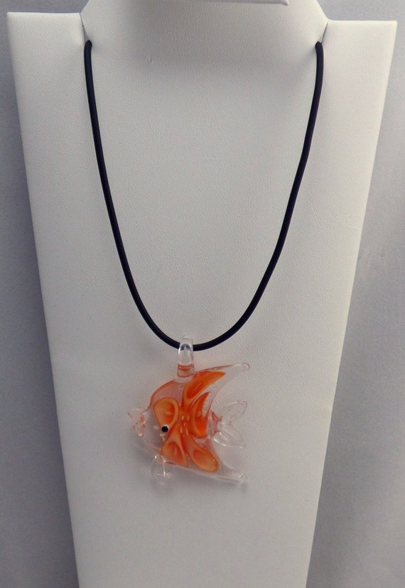 手作りガラスジュエリー 金魚ネックレス - Etsy 日本