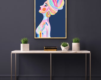 Watercolour Art PRINT ‘Goddess’ Size A1