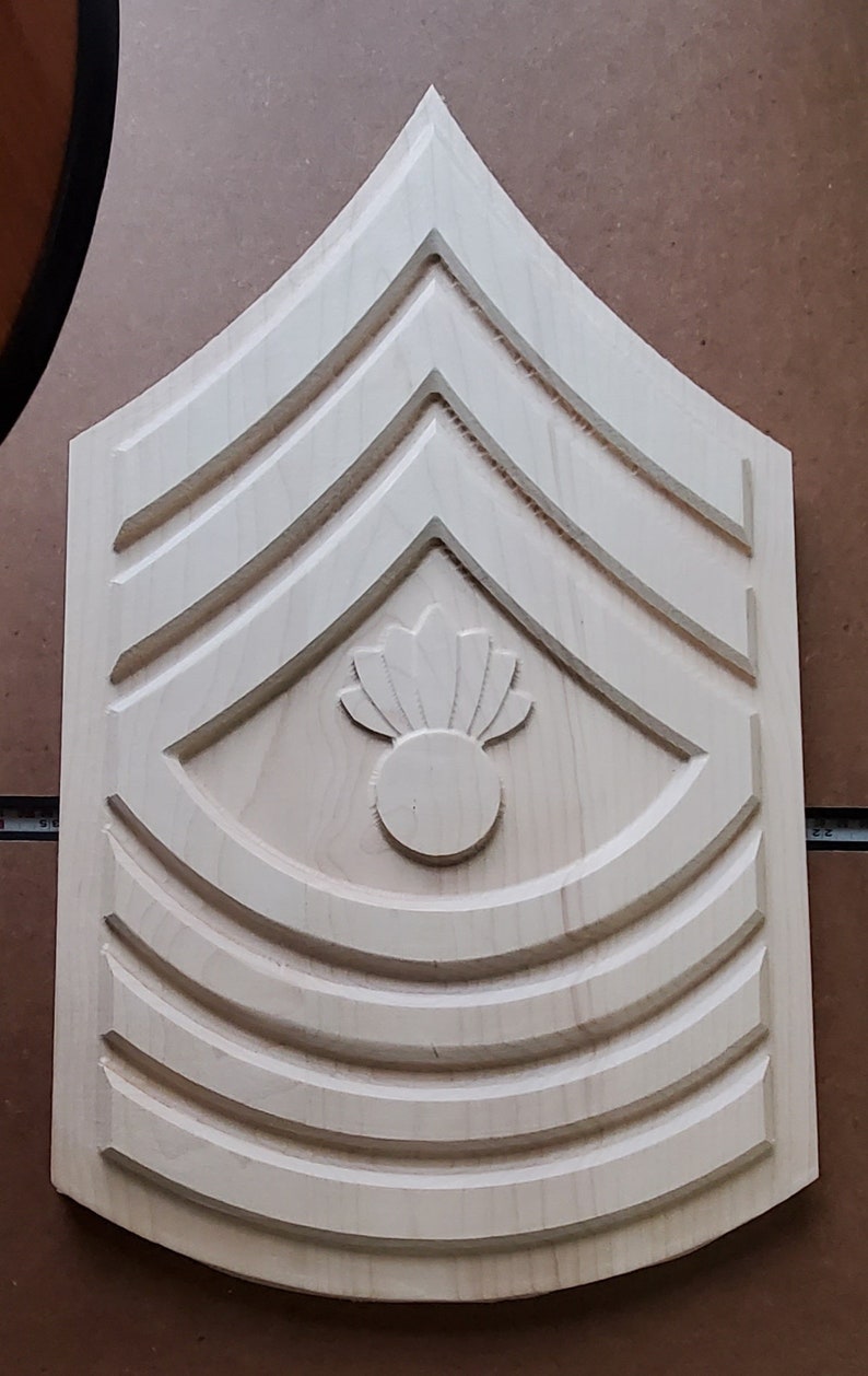USMC Marines E9 MGySgt Chevron STL file / CNC file | Etsy