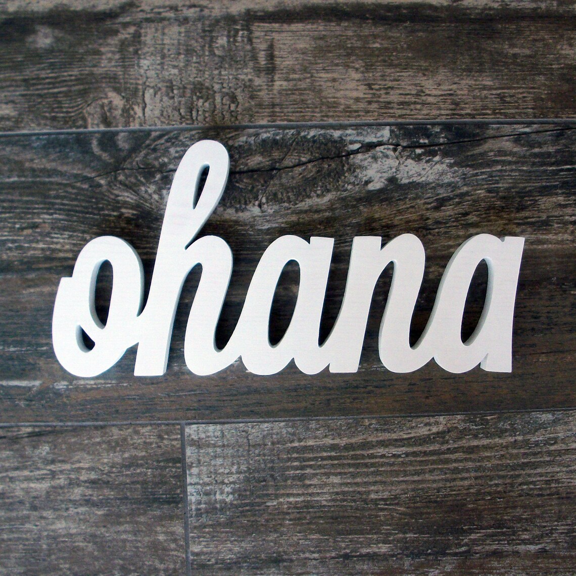 Ohana Wood Sign Ohana Word Sign. Painted Ohana Letter Sign Etsy