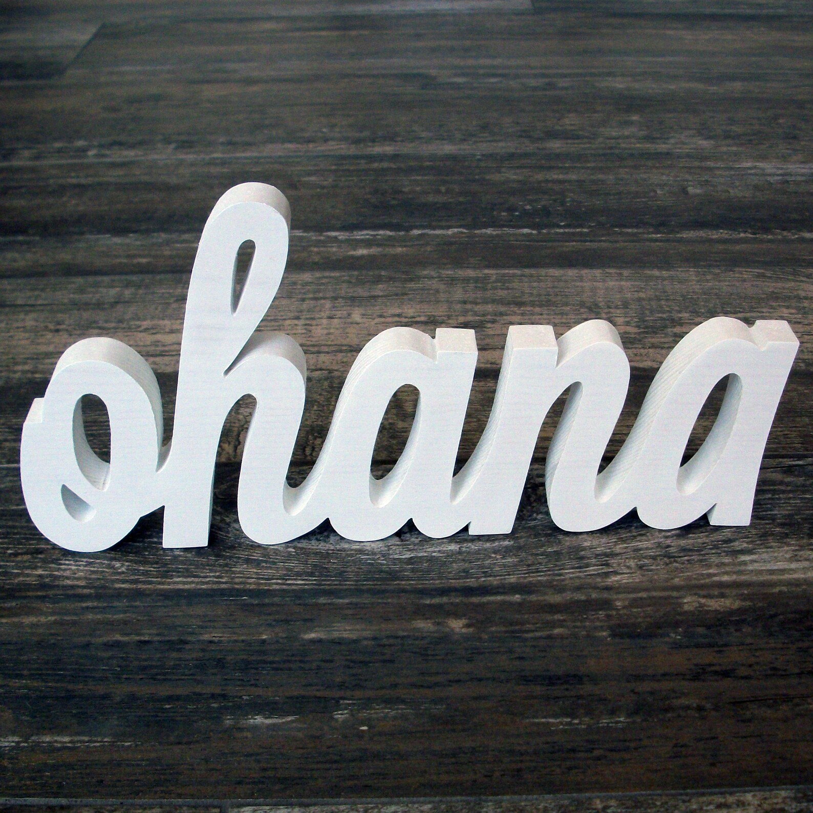 Ohana Wood Sign Ohana Word Sign. Painted Ohana Letter Sign Etsy