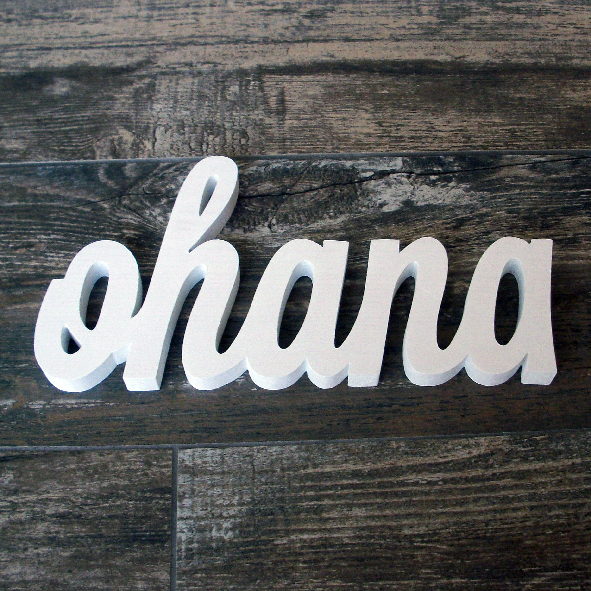 Ohana Wood Sign ohana Word Sign. Painted ohana Letter Sign Etsy