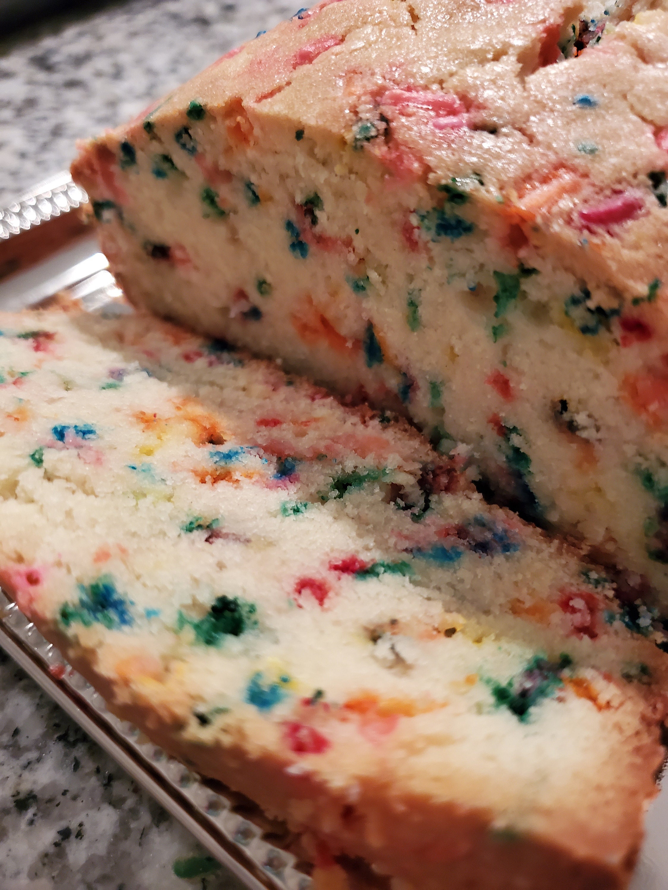 Funfetti Sprinkle Loaf Cake Pound Cake Birthday Etsy