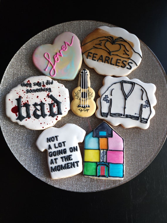 Taylor Swift themed birthday party for my 13 year old swiftie! Cookies
