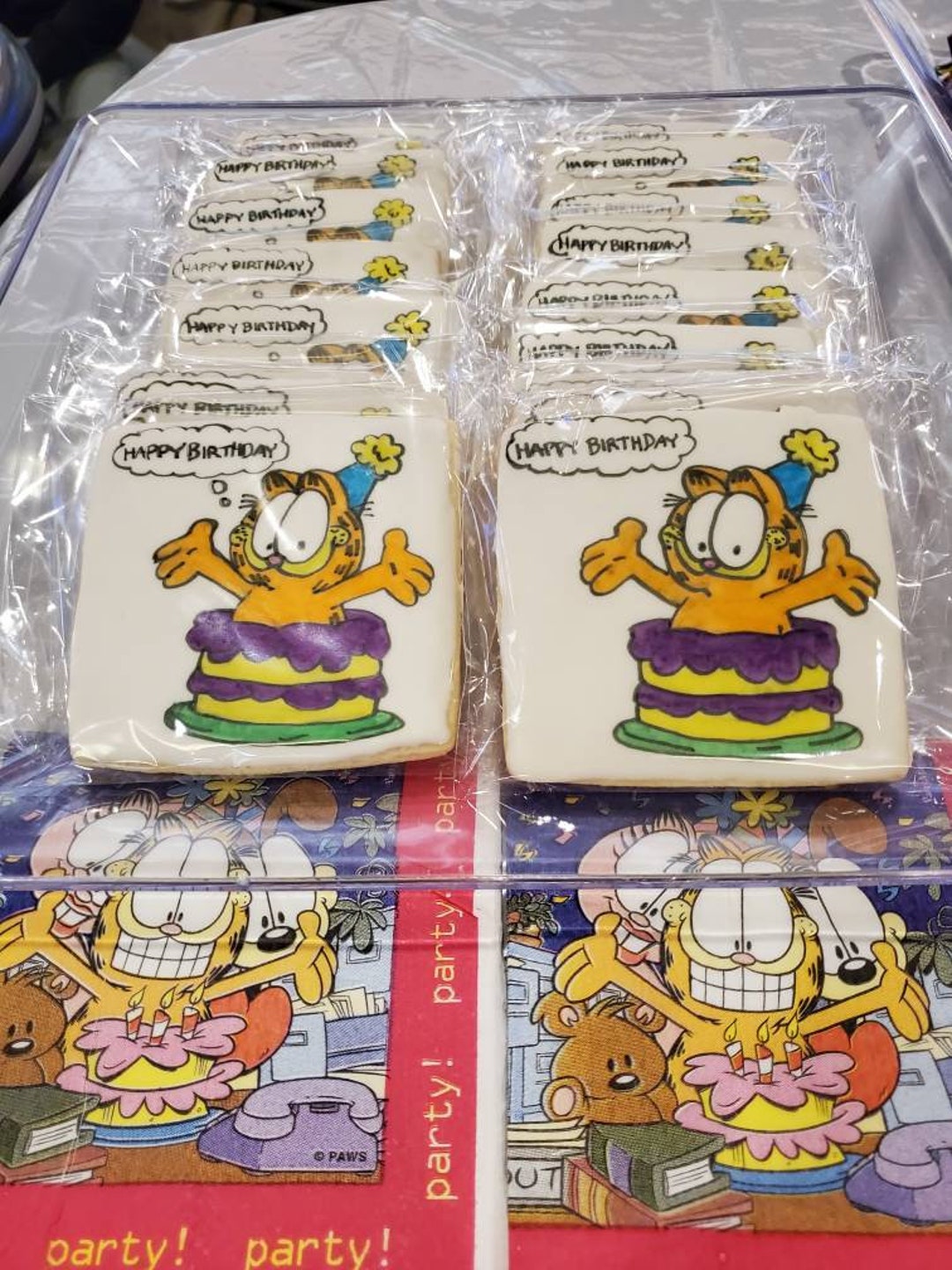 Garfield Comic Strip Cookies - Etsy