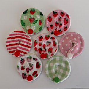 Erdbeeren G-Tube Covers | Gtube Pads | Sondenpads | Mic-Key Button bedeckt | AMT Button Pads