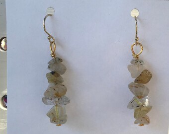 Gold Rutilated Quartz Chips