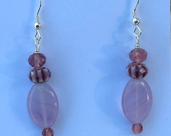 Purple & Pink Oval Crystals