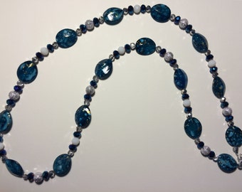 Blue Beaded Necklace