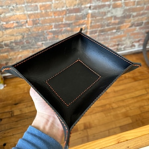 Leather Rectangle Valet Tray