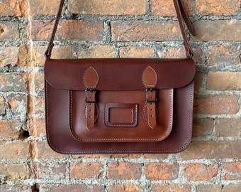 Brown Leather Computer Bag/Messenger Bag