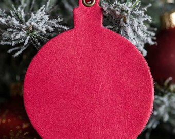 Round Ornament | Leather Ornament