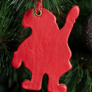 Santa Claus | Leather Ornament
