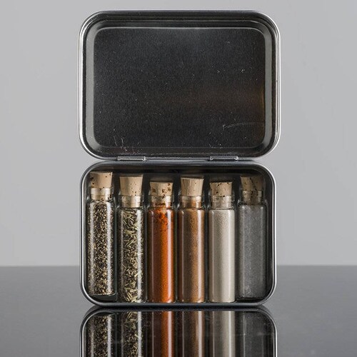 Modern Pocket Spice Kit Bottles With Aluminum Caps Etsy