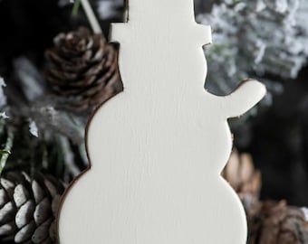 Frosty the Snowman | Leather Ornament