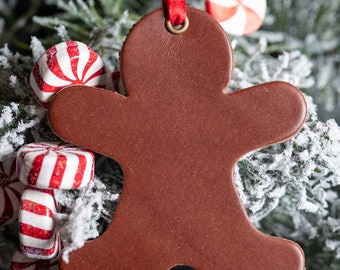 The Gingerbread Man | Leather Ornament