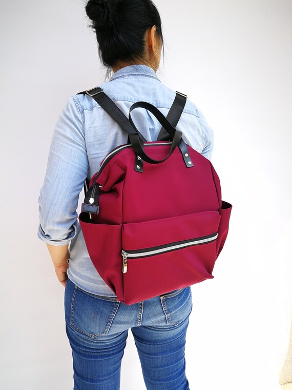 nylon backpack diaper bag