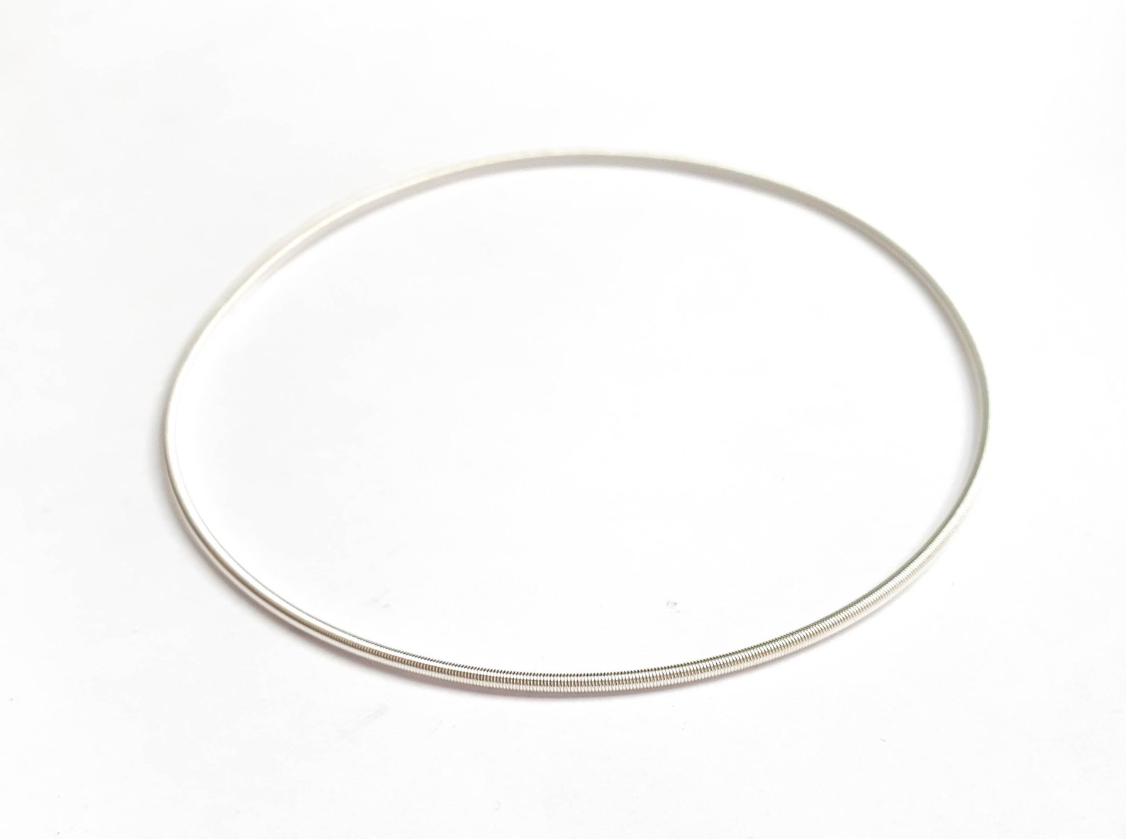 White Silver Bracelet Guitar String Bracelet Gold Spring Etsy