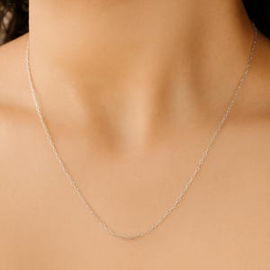 Layered Silver Necklace, Thin Chain Necklace, Simple Delicate Silver Necklace, Dainty Minimalist Silver Necklace