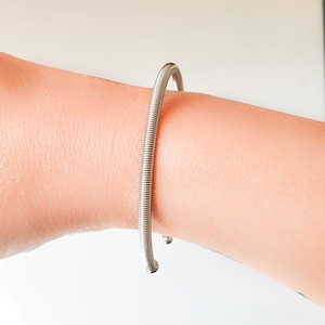 Twisted Cable Cuff Bracelet, Twist Stainless Steel Bracelet,Cable Twist Cuff Bracelet,Thick Cuff Bracelet in Gold Rose Silver Black