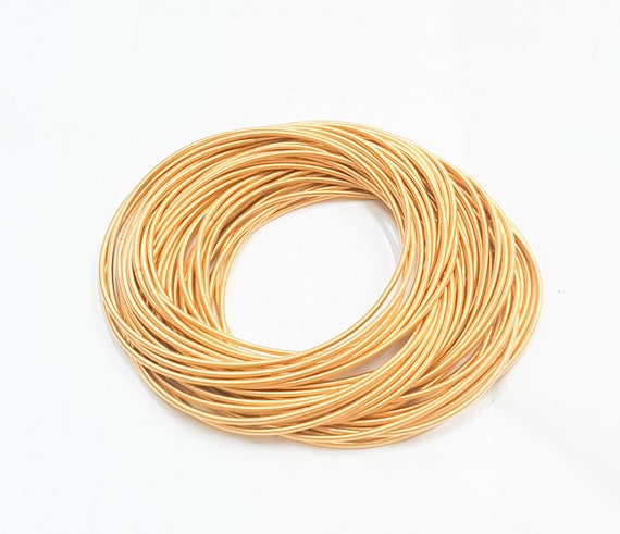 Guitar String Bracelet-Guitar Bracelet-Gold Guitar Bracelet-Spring Bracelet-Guitar String Bracelet-Stainless Steel Water Safe