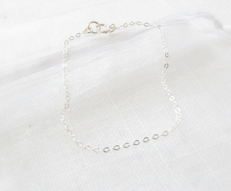 Thin Silver Bracelet Sterling Silver Everyday Jewelry Etsy