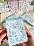 Eco-Friendly Hammerhead Shark Sticker Sheet: Kawaii Journal Planner Stickers product logo