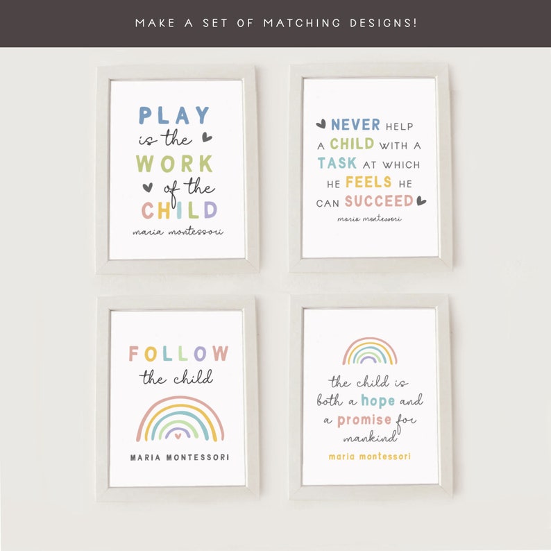 montessori printable poster a child more than anyone else is etsy