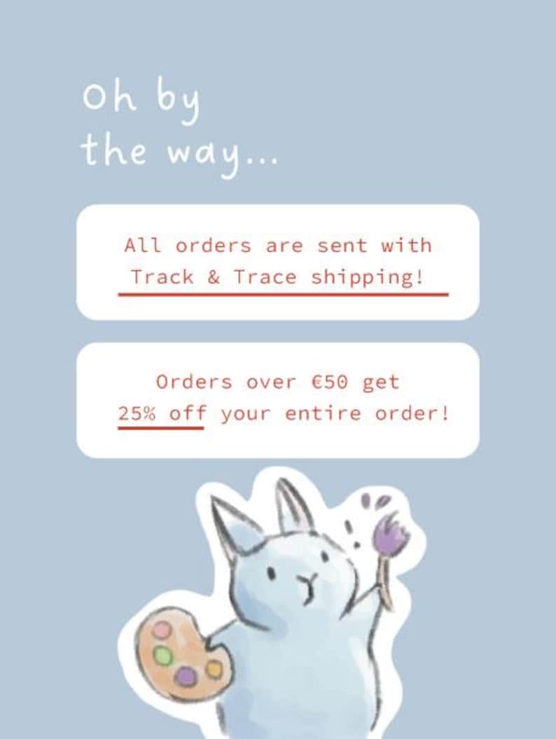 Kawaii Bunny Sticker Sheet: Eco-Friendly Journaling Stickers image 2