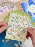 Eco-Friendly Duck Sticker Sheet: Kawaii Planner Stickers product logo
