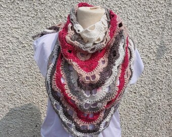 Handmade Croche virus scarf