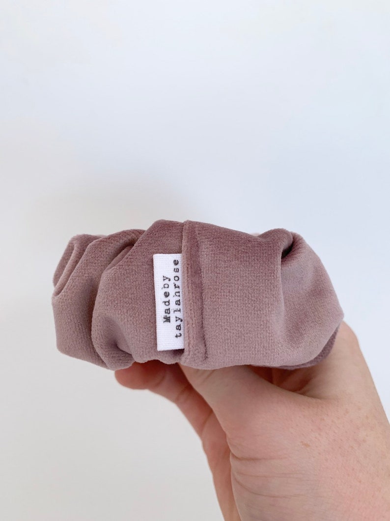 Scrunchies Pink White Wide Elastic Scrunchy Extra Thick Velvet Scrunchie Mustard Rust Blue