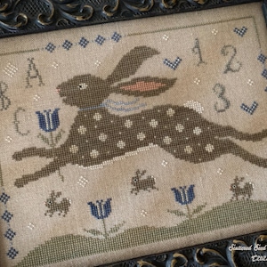 Cottontail & Company ~ Sampler Pattern from Scattered Seed Samplers© 2022 ~ Original Design by Tammy Black