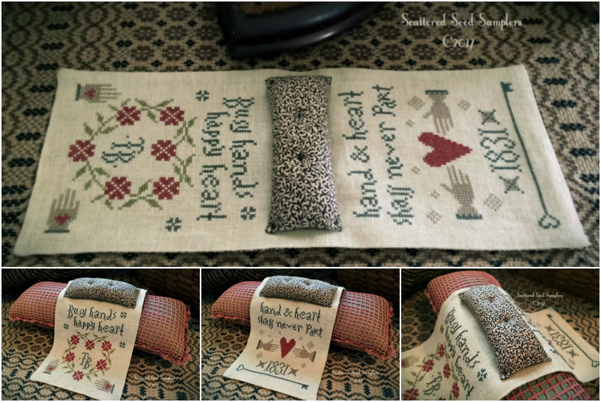 Heart's Content/armchair Pinpoke ~ Sampler Pattern From Scattered Seed ...