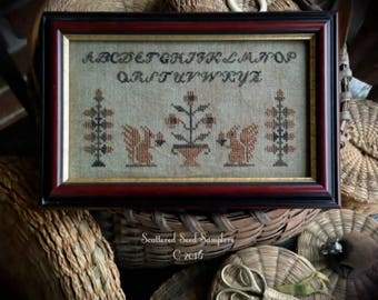 Harvest of Plenty ~ Sampler Pattern from Scattered Seed Samplers© 2016 by Designer Tammy Black